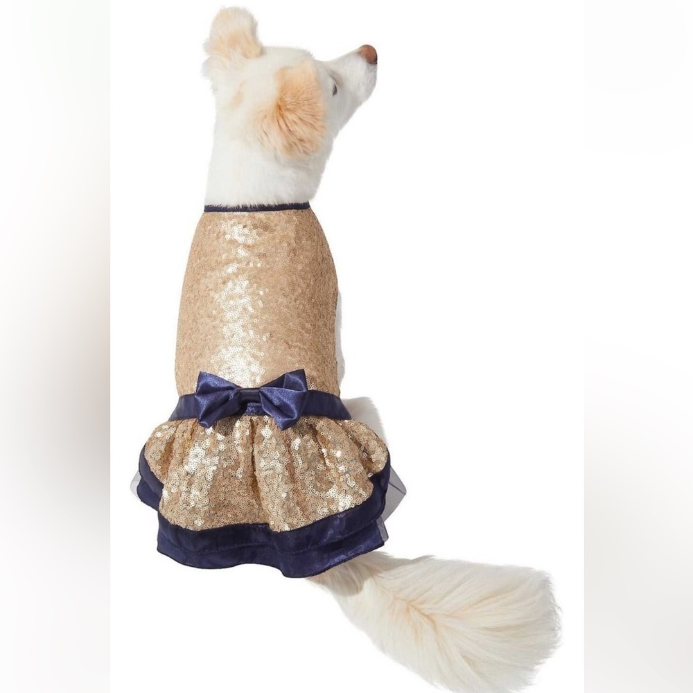 Frisco Gold Sequin Dog & Cat Dress